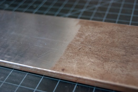 Straight Edge cleaning in process